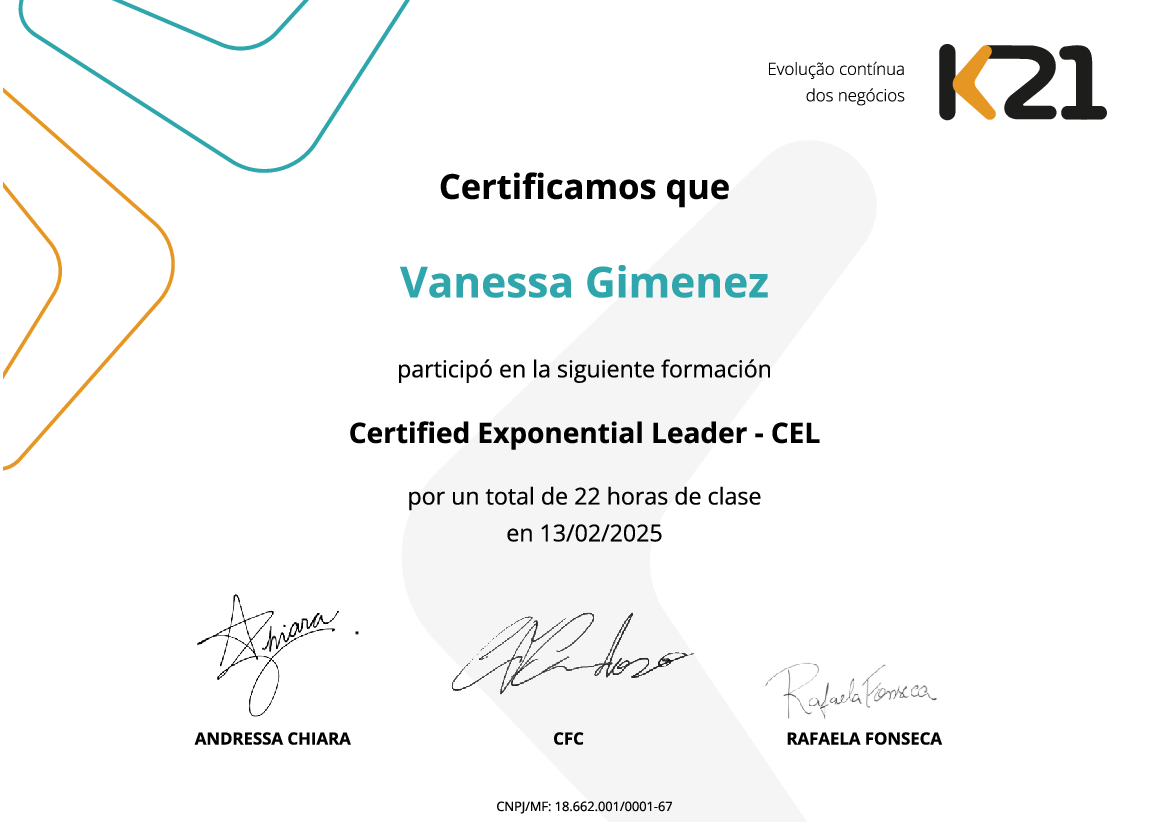 Certificado K21